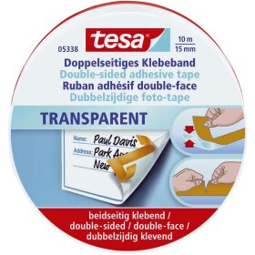 Tesa® Bastelband Doppelband, PP, beidseitig klebend,...