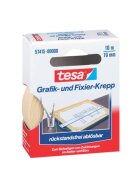 tesa® Fixierband Grafik- und Fixier-Krepp - 10 m x 19 mm, Papier, beige