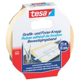 tesa® Fixierband Grafik- und Fixier-Krepp - 25 m x 19...