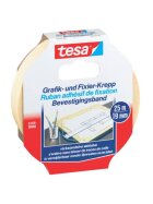 tesa® Fixierband Grafik- und Fixier-Krepp - 25 m x 19 mm, Papier, beige