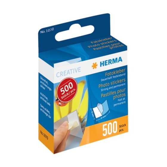 Herma 1070 Fotokleber im Kartonspender - 500 Stück