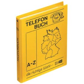Veloflex® Telefonringbuch - A5, gelb, inkl. Einlagen...