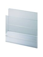 Maul Acryl Kartenständer - 2 Fächer, 151 x 100 x 98 mm, glasklar