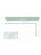 Envirelope® Briefumschlag - DIN lang, haftklebend, 75 g/qm, mit Fenster, 20 Stück
