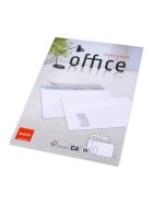 Elco Briefumschlag Office - C4, hochweiß, haftklebend, mit Fenster, 80 g/qm, 10 Stück