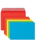 Elco Briefumschlag Color - C6, Kleinpackung 20 Stück, 5 Farben sortiert, haftklebend