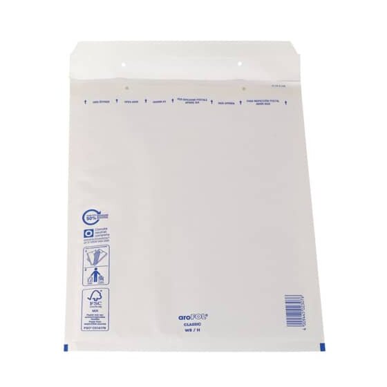aroFOL® Luftpolstertaschen Nr. 8, 270x360 mm, weiß, 10 Stück