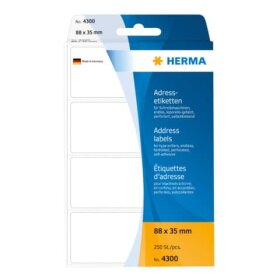 Herma 4300 Adress-Etiketten - 88 x 35 mm, selbstklebend,...