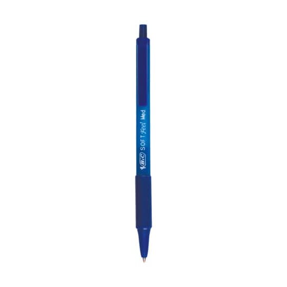 BiC® Druckkugelschreiber SOFT Feel® clic Grip - 0,4 mm, blau