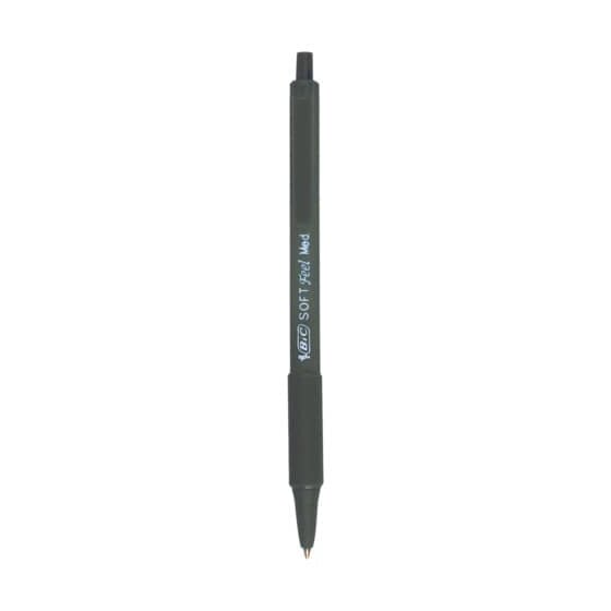 BiC® Druckkugelschreiber SOFT Feel® clic Grip - 0,4 mm, schwarz