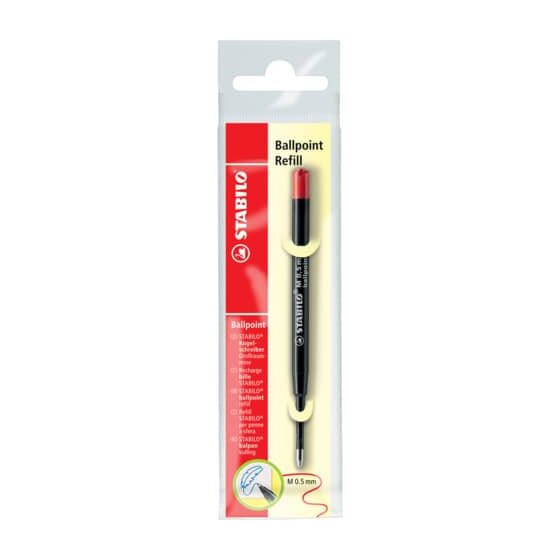 STABILO® Kugelschreiber - Großraummine - Ballpoint Refill - Einzelmine - rot
