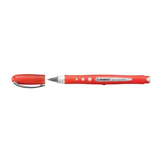 STABILO® Tintenroller - worker+ colorful - medium - Einzelstift - rot