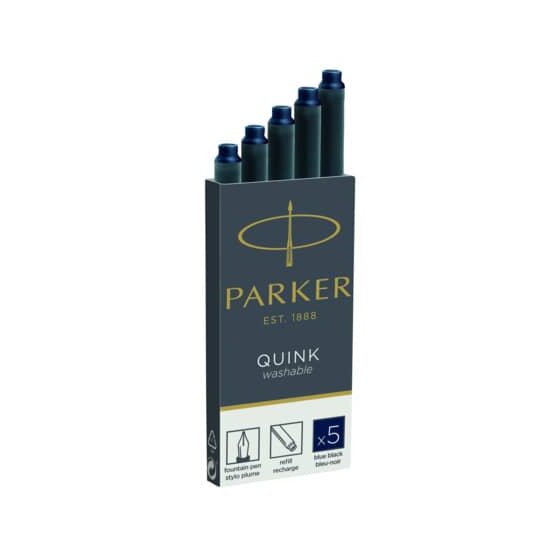 Parker Quink Tintenpatronen 5 Stück blau 