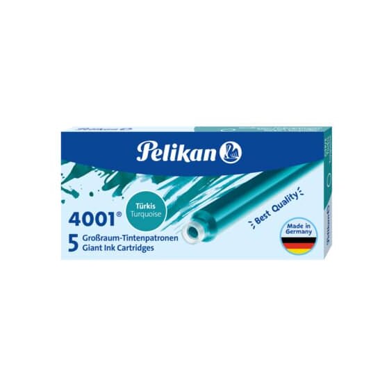 Pelikan® Tintenpatrone 4001® GTP/5 - türkis, 5 Patronen