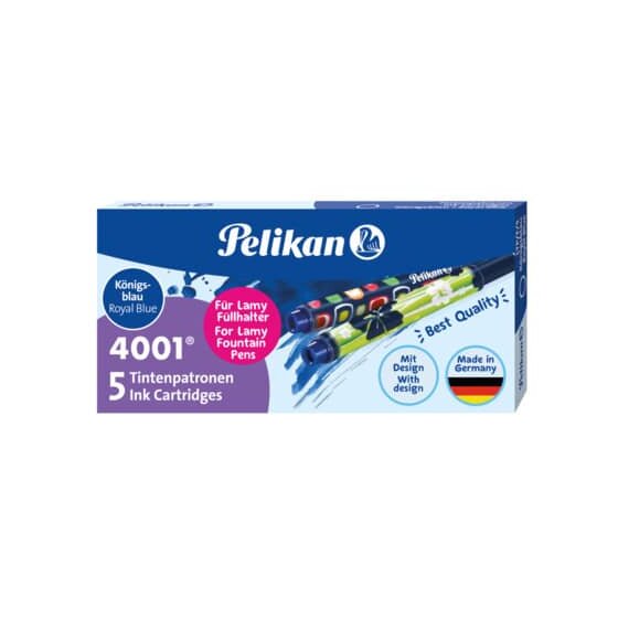 Pelikan® Tintenpatrone 4001® für Lamy-Füllhalter - königsblau, 5 Stück
