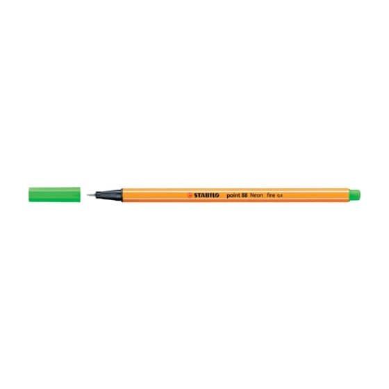 STABILO® Fineliner - point 88 - Neonfarbe, leuchtfarbengrün