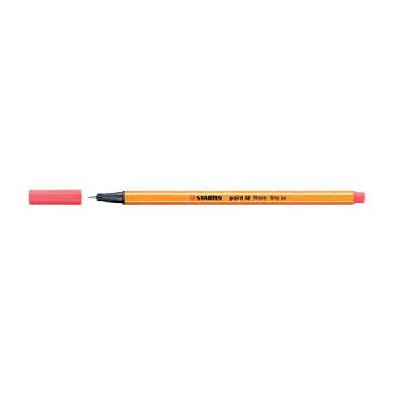 STABILO® Fineliner - point 88 - Neonfarbe, leuchtfarbenrot