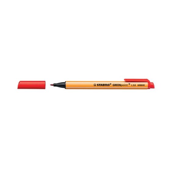 STABILO® Filzschreiber GREENpoint® - 0,8 mm, rot