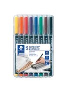 Staedtler® Feinschreiber Universalstift Lumocolor® - permanent, F, 8 Farben