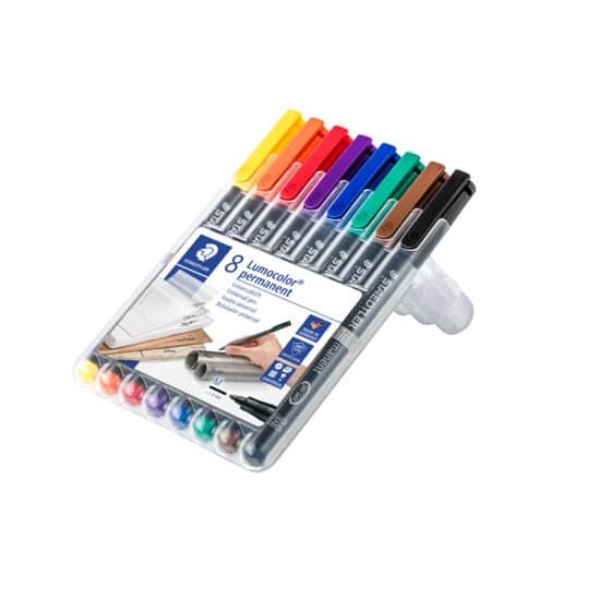 Staedtler® Feinschreiber Universalstift Lumocolor® - permanent, M, 8 Farben