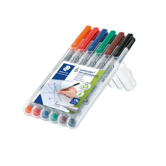 Staedtler® Feinschreiber Universalstift Lumocolor® - non-permanent, S, 6 Farben