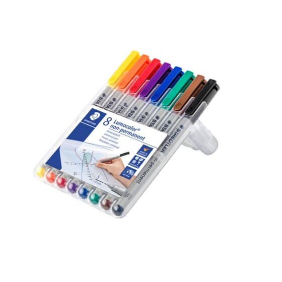 Staedtler® Feinschreiber Universalstift Lumocolor® - non-permanent, S, 8 Farben