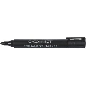 Q-Connect® Permanentmarker, ca. 2 mm, schwarz