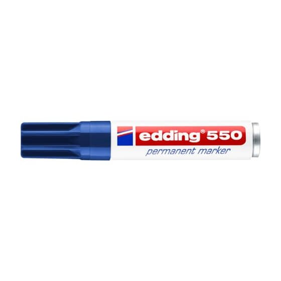 Edding 550 Permanentmarker - 3 - 4 mm, blau, nachfüllbar