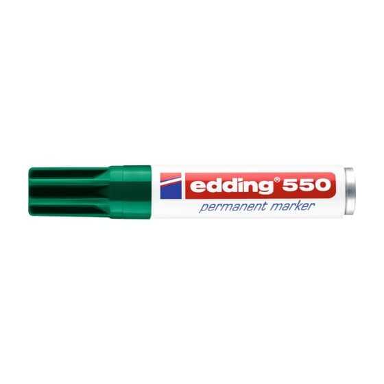 Edding 550 Permanentmarker - 3 - 4 mm, grün, nachfüllbar