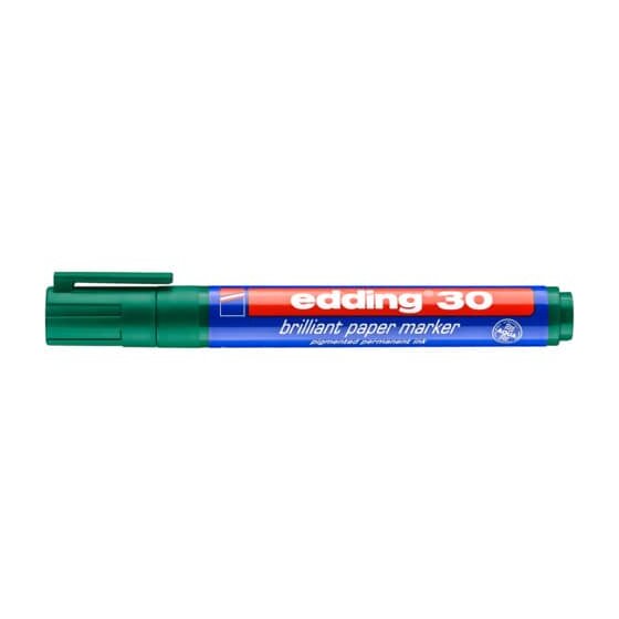 Edding 30 Brilliant paper marker - nachfüllbar, 1,5 - 3 mm, grün