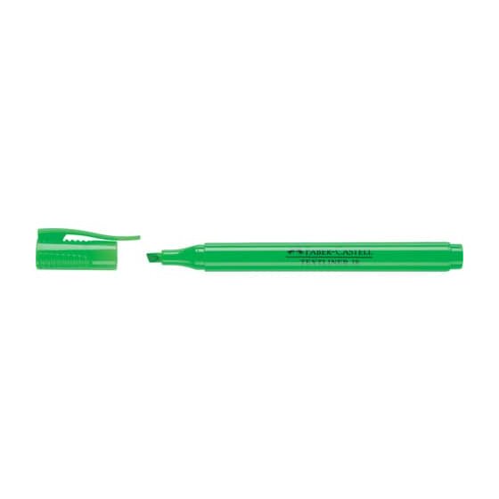 FABER-CASTELL Textmarker 38 Stiftform - grün