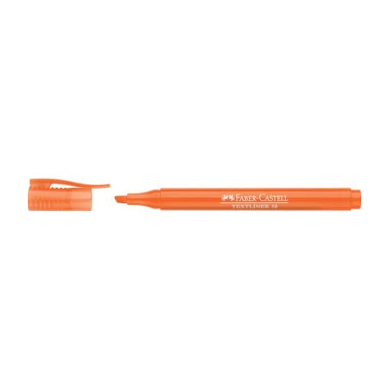 Faber-Castell Textmarker 38 Stiftform - orange