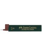 Faber-Castell Feinmine SUPER POLYMER - 0,5 mm, B, tiefschwarz, 12 Minen