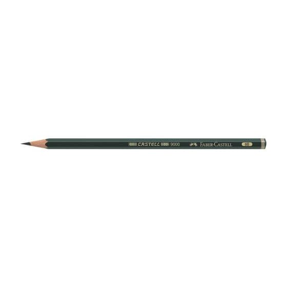 Faber-Castell Bleistift CASTELL® 9000 - 6B, dunkelgrün