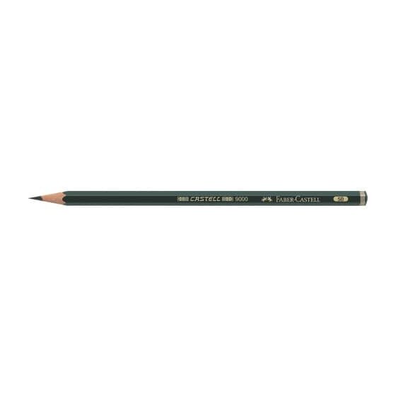 Faber-Castell Bleistift CASTELL® 9000 - 5B, dunkelgrün