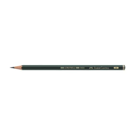 Faber-Castell Bleistift CASTELL® 9000 - H, dunkelgrün