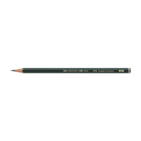 Faber-Castell Bleistift CASTELL® 9000 - 3H, dunkelgrün