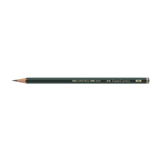 Faber-Castell Bleistift CASTELL® 9000 - 4H, dunkelgrün