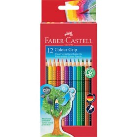 Faber-Castell Buntstift Colour GRIP - 12 Farben, Kartonetui