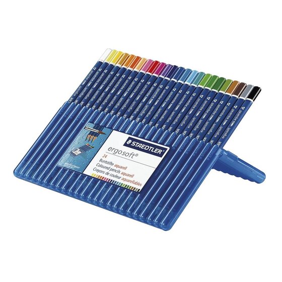 Staedtler® ergo soft® aquarell Farbstift - Box mit 24 Farben