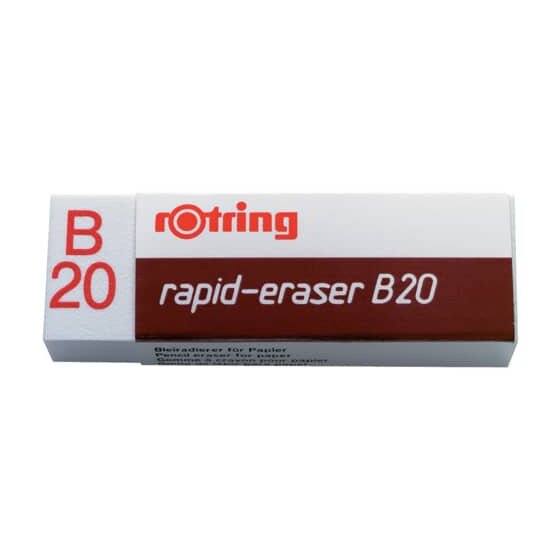 Rotring Radierer rapid-eraser B20, Polyvynilchlorid, 22 x 66 x 13 mm