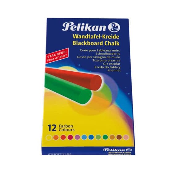 Pelikan® Wandtafelkreide 745/12, farbig sortiert