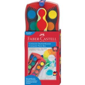 Faber-Castell CONNECTOR Farbkasten - 24 Farben, inkl....