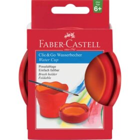 Faber-Castell Wasserbecher CLIC & GO - rot