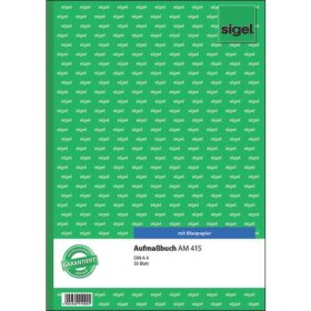 SIGEL Aufmaßbuch - A4, BL, 50 Blatt