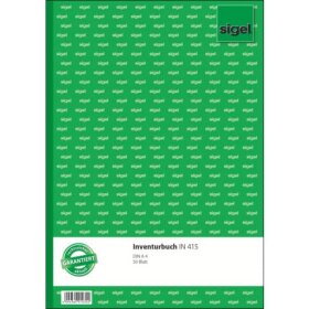 SIGEL Inventurbuch - A4, 50 Blatt, MP, 50 Blatt