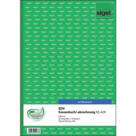 SIGEL EDV-Kassenbuch Steuerschiene 300 - A4, 1. und 2....
