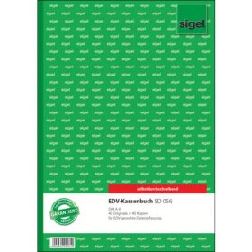 SIGEL EDV-Kassenbuch - A4, 1. und 2. Blatt bedruckt, SD,...