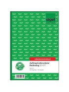 SIGEL Kombinationsbuch Auftrag/Lieferschein/Rechnung - A5, 1. und 2. Blatt bedruckt, SD, MP, 2 x 40 Blatt