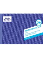 Avery Zweckform® 1310 Wochenrapport, DIN A5 quer, vorgelocht, 100 Blatt, weiß